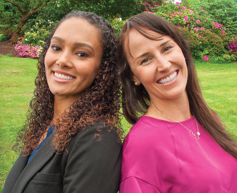 two smiling ladies